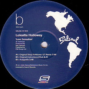 Loleatta Holloway - Love Sensation | Suss'd Records (SALSA 12 010) - 3 Loleatta Holloway - Love Sensation | Suss'd Records (SALSA 12 010) - 3