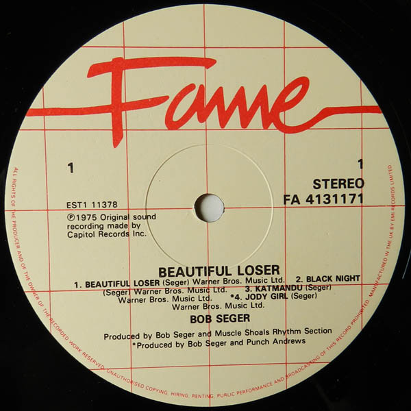 Bob Seger - Beautiful Loser | Fame (FA 41 3117 1) - 3