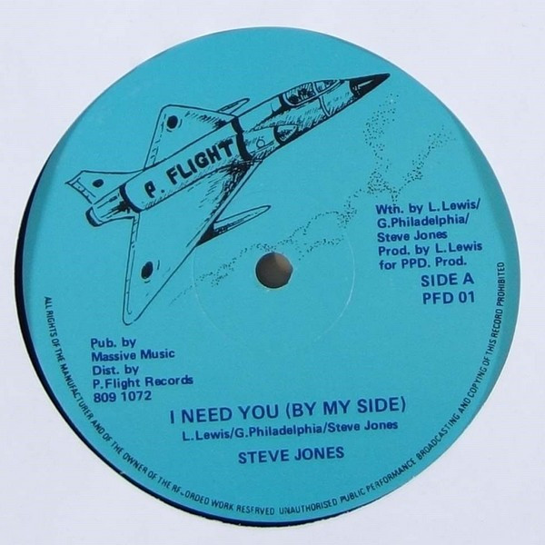 Steve Jones - I Need You (By My Side) | P. Flight (PFD01) - main