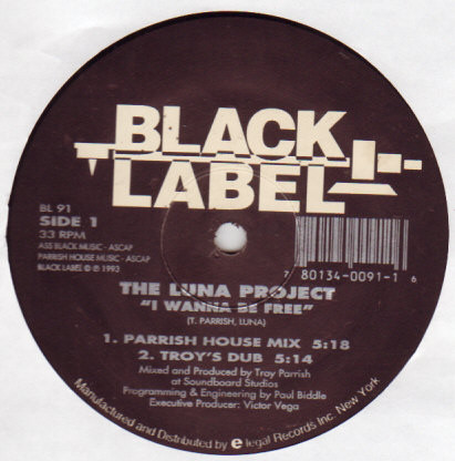 Luna Project - I Wanna Be Free | Black Label (BL 91) - main