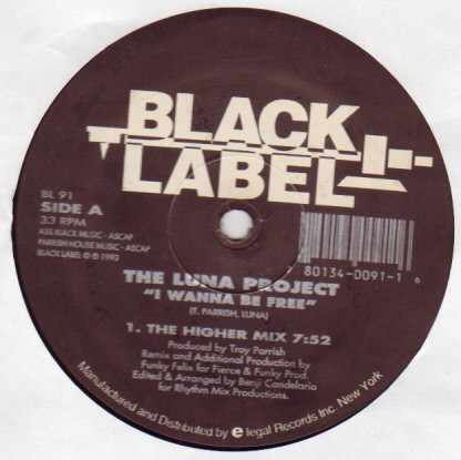 Luna Project - I Wanna Be Free | Black Label (BL 91) - 2