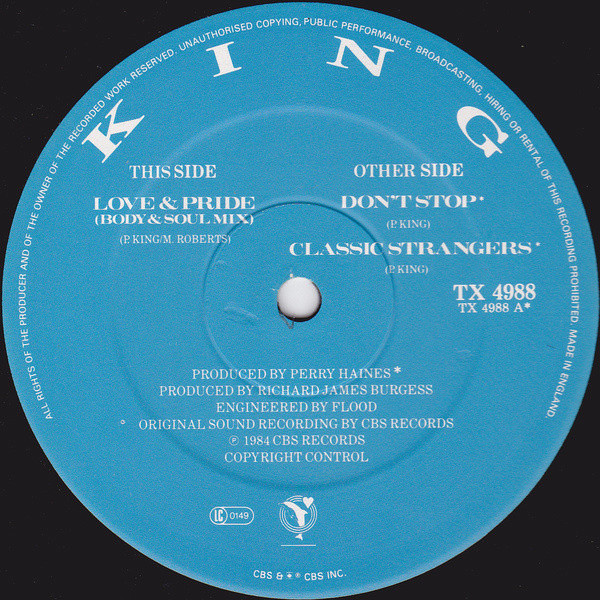 King - Love & Pride (Body & Soul Mix) | CBS (TX 4988) - 2
