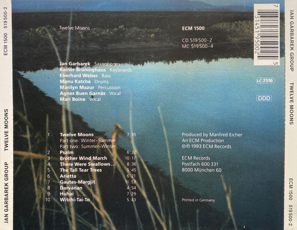 Jan Garbarek Group - Twelve Moons | ECM Records (ECM 1500) - 2 Jan Garbarek Group - Twelve Moons | ECM Records (ECM 1500) - 2