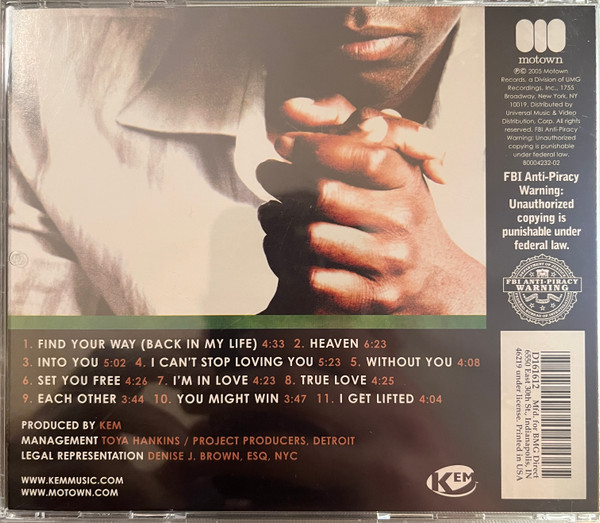 Kem - Album II | Motown (B0004232-02) - 4