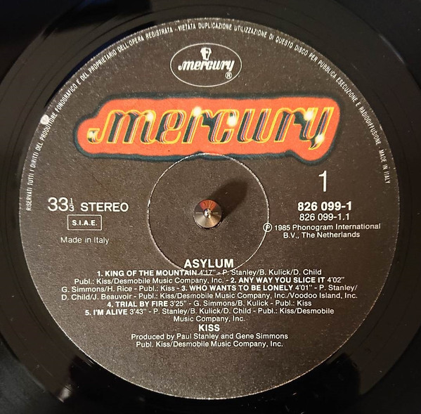 Kiss - Asylum | Mercury (826 099-1) - 3