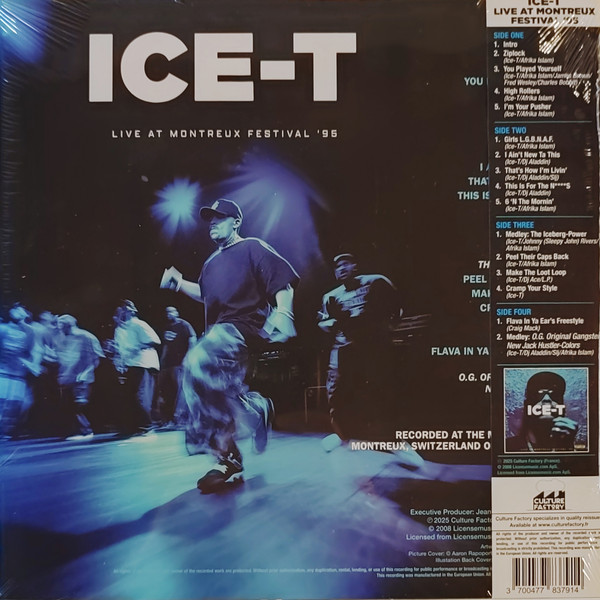 Ice-T - Live At Montreux Festival '95 - Dos Vinilos Azul/Blanco - RSD 2025 | Culture Factory (783 791) - 2 Ice-T - Live At Montreux Festival '95 - Dos Vinilos Azul/Blanco - RSD 2025 | Culture Factory (783 791) - 2