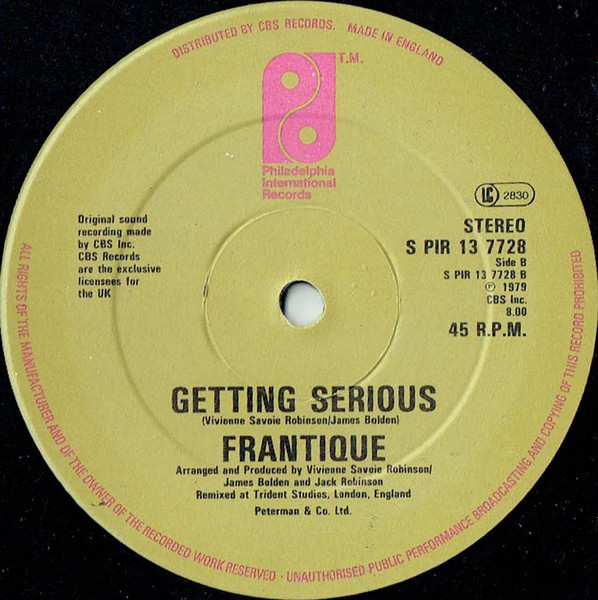 Frantique - Strut Your Funky Stuff | Philadelphia International Records (S PIR 13 7728) - 3