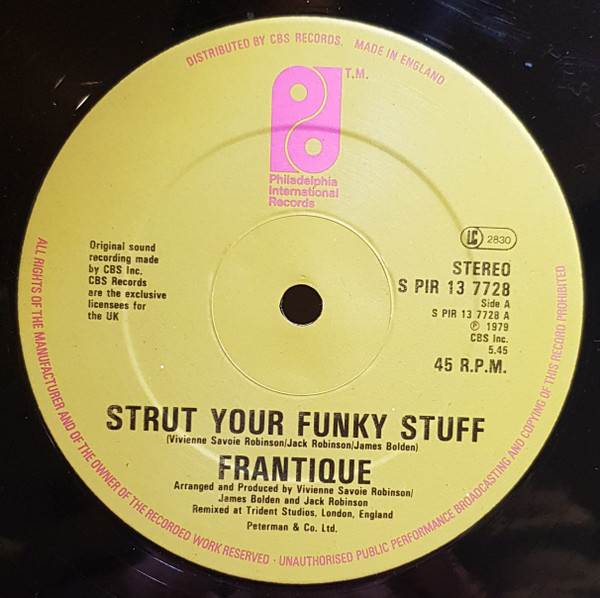 Frantique - Strut Your Funky Stuff | Philadelphia International Records (S PIR 13 7728) - 2