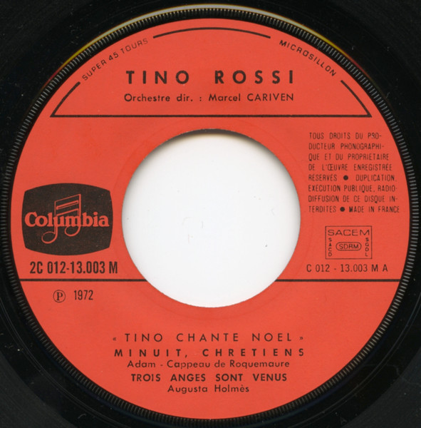 Tino Rossi - Tino Chante Noël | Columbia (2C 012 - 13.003M) - 3 Tino Rossi - Tino Chante Noël | Columbia (2C 012 - 13.003M) - 3