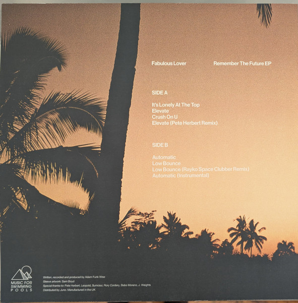 Fabulous Lover - Remember The Future EP | Music For Swimming Pools (MFSP 009) - 3