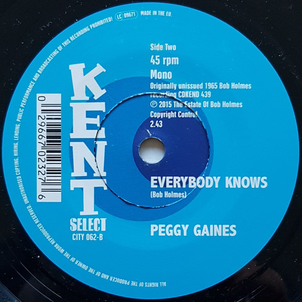 Peggy Gaines - When The Boy That You Love (Is Loving You) / Everybody Knows | Kent Select (CITY 062) - 2 Peggy Gaines - When The Boy That You Love (Is Loving You) / Everybody Knows | Kent Select (CITY 062) - 2