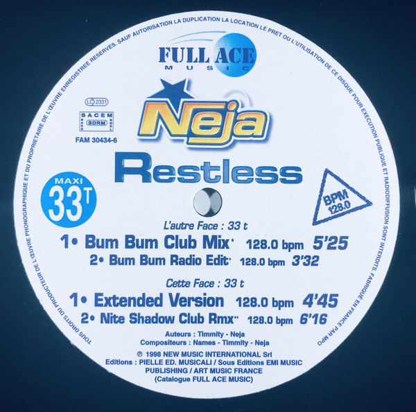 Neja - Restless (I Know You Know) | Full Ace Music (FAM 30434-6) - 3 Neja - Restless (I Know You Know) | Full Ace Music (FAM 30434-6) - 3