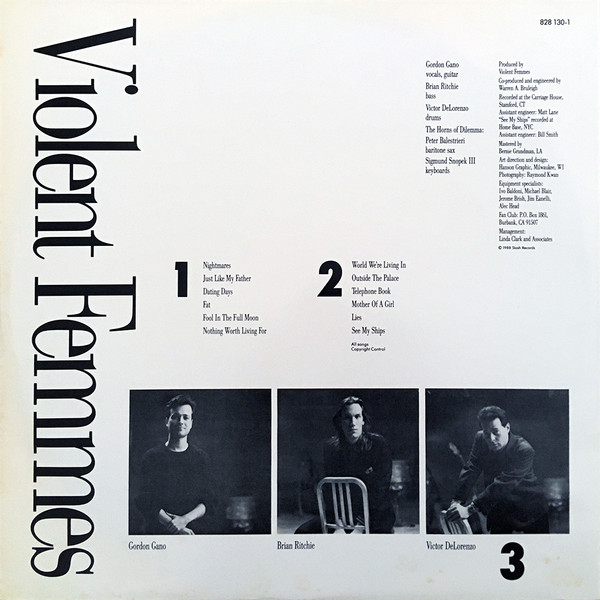 Violent Femmes - 3 | London Records (828 130-1) - 4