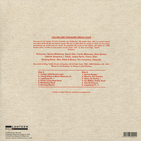 Dennis Alcapone , Dave Barker V. I. Pablo , Skin, Flesh & Bones - Calling One Thousand Dread Locks | Lantern Rec. (LANR048) - 2 Dennis Alcapone , Dave Barker V. I. Pablo , Skin, Flesh & Bones - Calling One Thousand Dread Locks | Lantern Rec. (LANR048) - 2