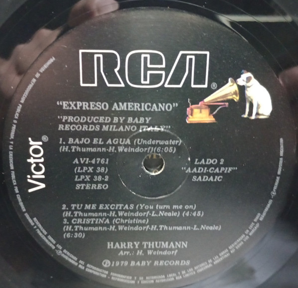 Harry Thumann - Expreso Americano = American Express | Rca Victor (AVI 4761) - 4