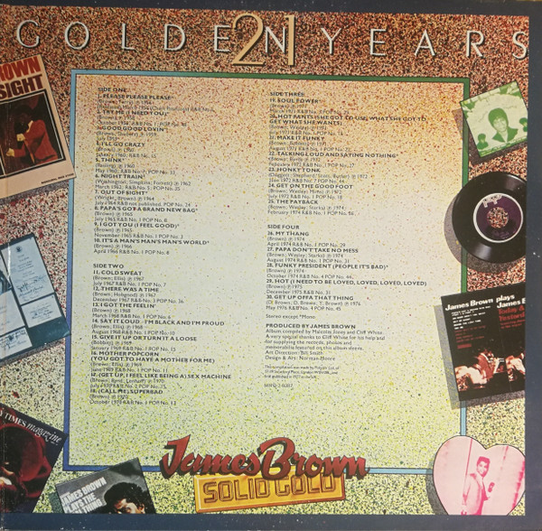 James Brown - Solid Gold (30 Golden Hits 21 Golden Years) (2LP) [Vinyl] | Polydor (MIPD-2-9387) - 4