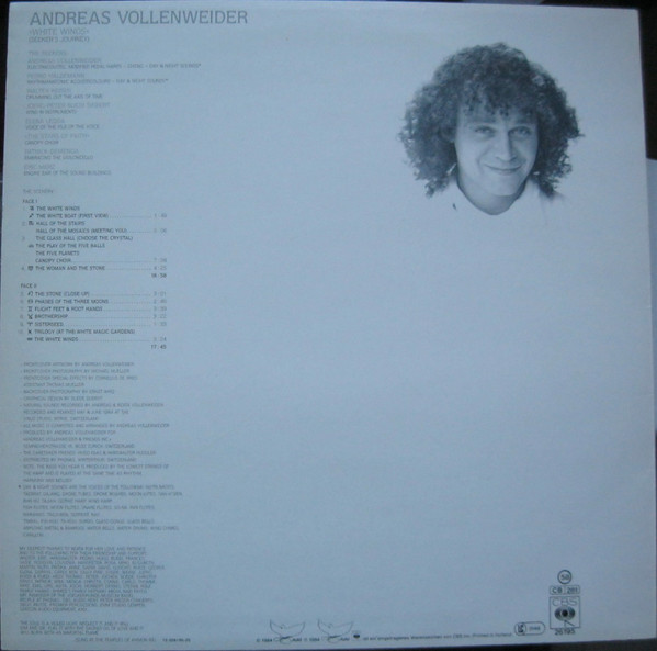 Andreas Vollenweider - White Winds (Seeker's Journey) | CBS (CBS 26195) - 2 Andreas Vollenweider - White Winds (Seeker's Journey) | CBS (CBS 26195) - 2