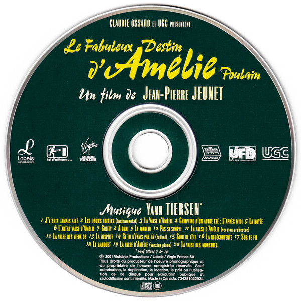 Yann Tiersen - Le Fabuleux Destin D'Amélie Poulain [CD] | Virgin Music Canada (724381022924) - 3