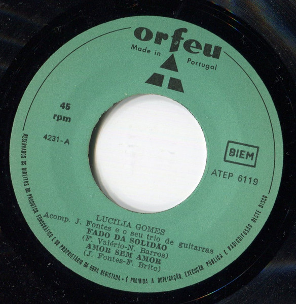 Lucília Gomes - Fados | Orfeu (ATEP 6119) - 4