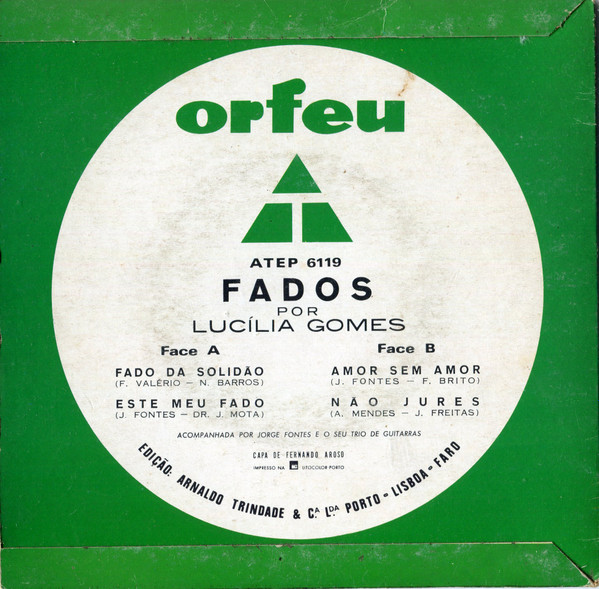 Lucília Gomes - Fados | Orfeu (ATEP 6119) - 2