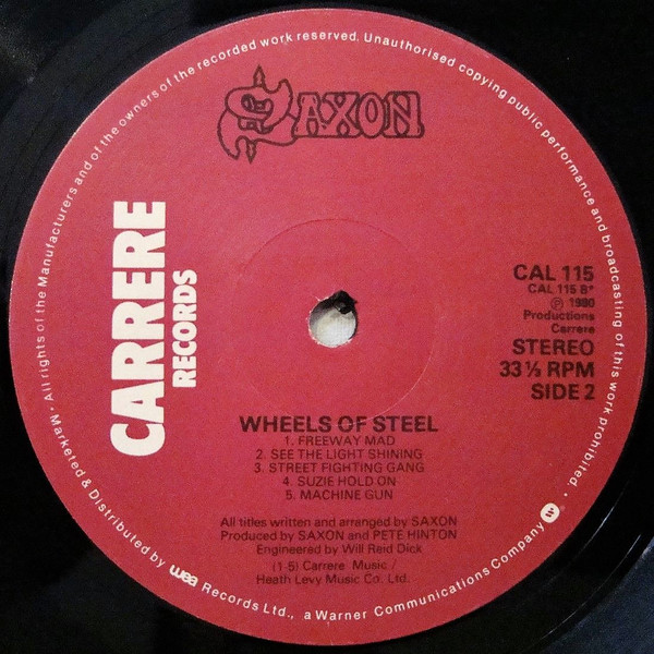 Saxon - Wheels Of Steel | Carrere (CAL 115) - 4 Saxon - Wheels Of Steel | Carrere (CAL 115) - 4