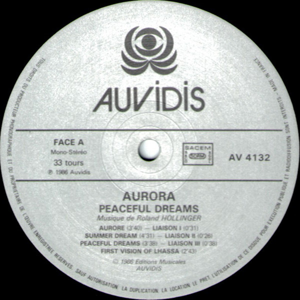 Roland Hollinger - Aurora (Peaceful Dreams) | Auvidis (AV 4132) - 3
