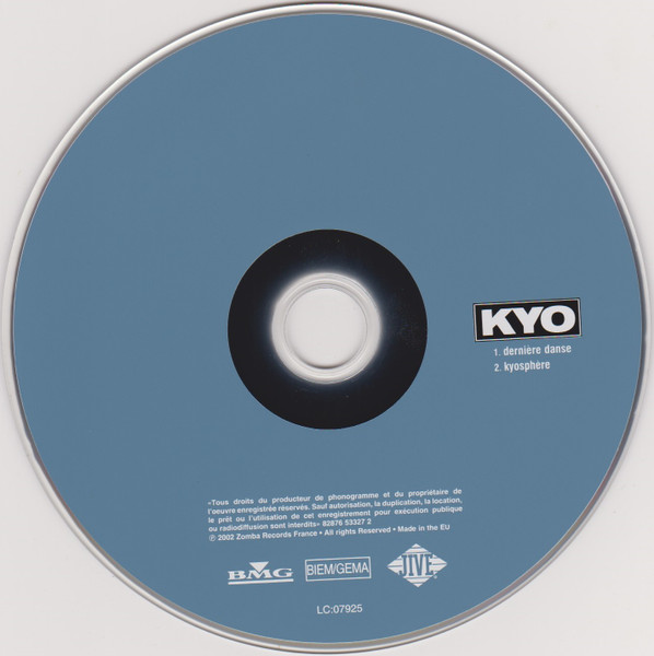 Kyo - Dernière Danse | BMG (82876533272) - 3