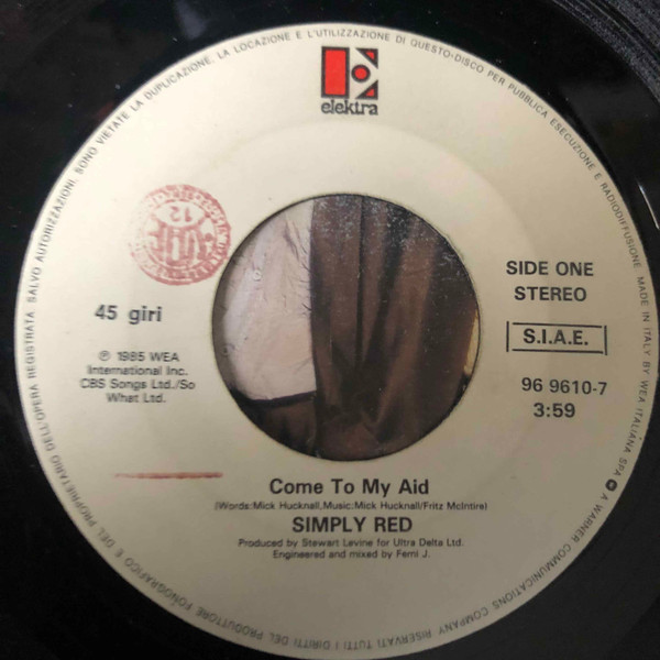 Simply Red - Come To My Aid | Elektra (96 9610-7) - 3