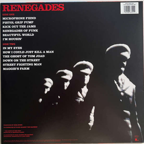 Rage Against The Machine - Renegades LP - BLUE | Epic (19439863551) - 2 Rage Against The Machine - Renegades LP - BLUE | Epic (19439863551) - 2