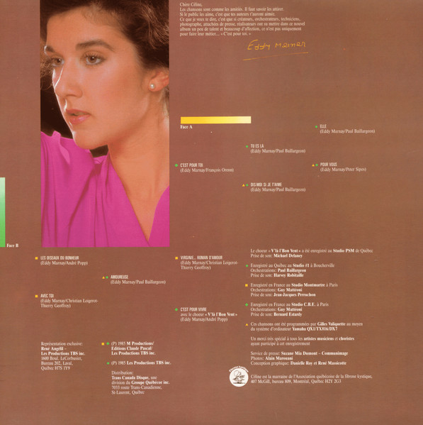 Céline Dion - C'est Pour Toi | TBS (TBS 503) - 2