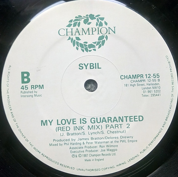 Sybil - My Love Is Guaranteed | Champion (CHAMPR 12-55) - 3 Sybil - My Love Is Guaranteed | Champion (CHAMPR 12-55) - 3