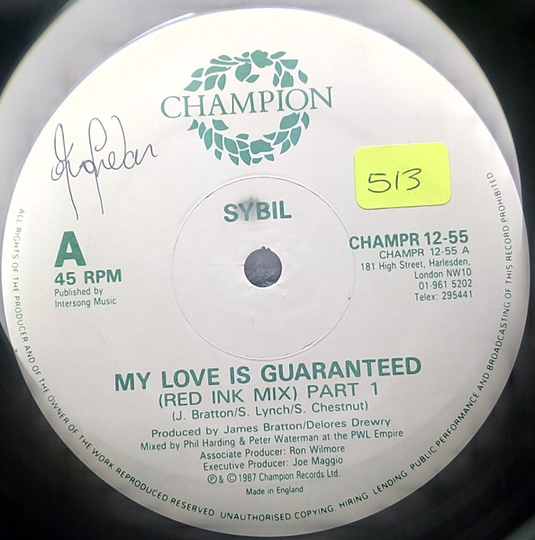 Sybil - My Love Is Guaranteed | Champion (CHAMPR 12-55) - 2 Sybil - My Love Is Guaranteed | Champion (CHAMPR 12-55) - 2