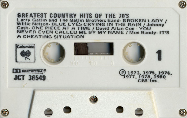 Various - Greatest Country Hits Of The 70's | Columbia (JCT 36549) - 3
