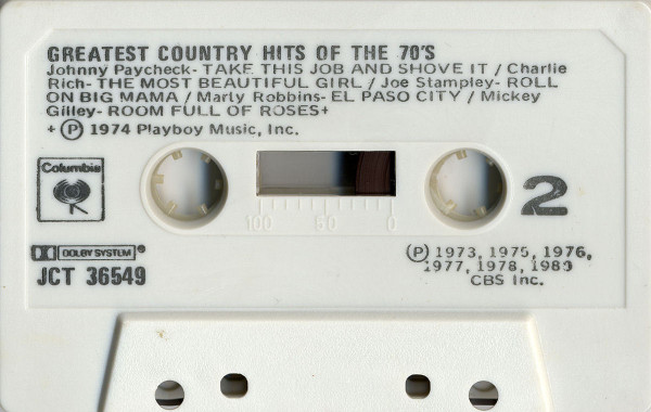 Various - Greatest Country Hits Of The 70's | Columbia (JCT 36549) - 4