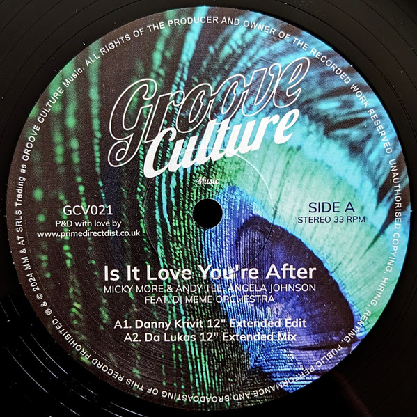 Micky More & Andy Tee & Angela Johnson Feat. DJ Memê - Is It Love You're After | Groove Culture Music (GCV021) - 3 Micky More & Andy Tee & Angela Johnson Feat. DJ Memê - Is It Love You're After | Groove Culture Music (GCV021) - 3