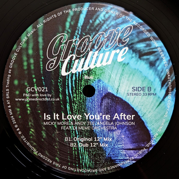 Micky More & Andy Tee & Angela Johnson Feat. DJ Memê - Is It Love You're After | Groove Culture Music (GCV021) - 4 Micky More & Andy Tee & Angela Johnson Feat. DJ Memê - Is It Love You're After | Groove Culture Music (GCV021) - 4