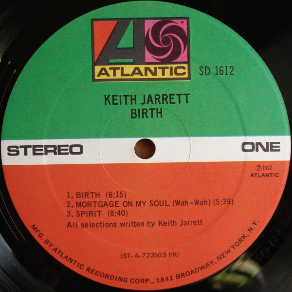 Keith Jarrett - Birth | Atlantic (SD 1612) - 3