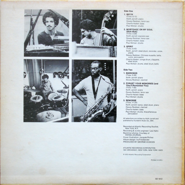 Keith Jarrett - Birth | Atlantic (SD 1612) - 2