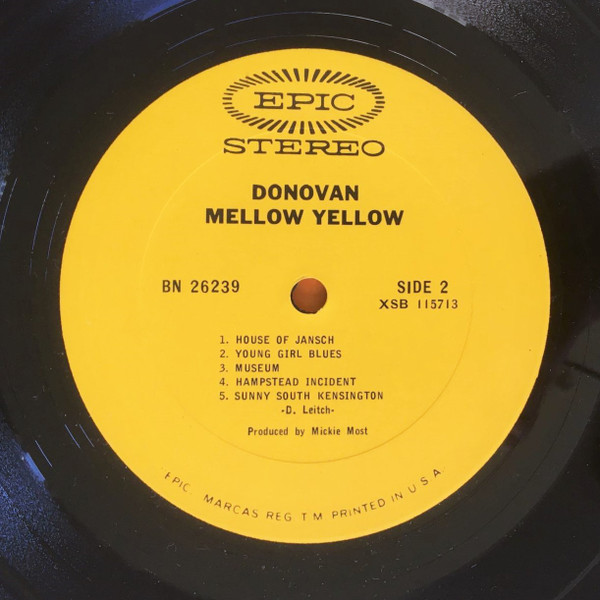 Donovan - Mellow Yellow | Epic (BN 26239) - 4