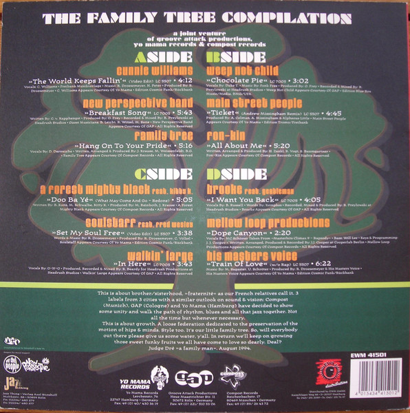 Various - The Family Tree Compilation | Yo Mama's Recording (YO 4010-1) - 2