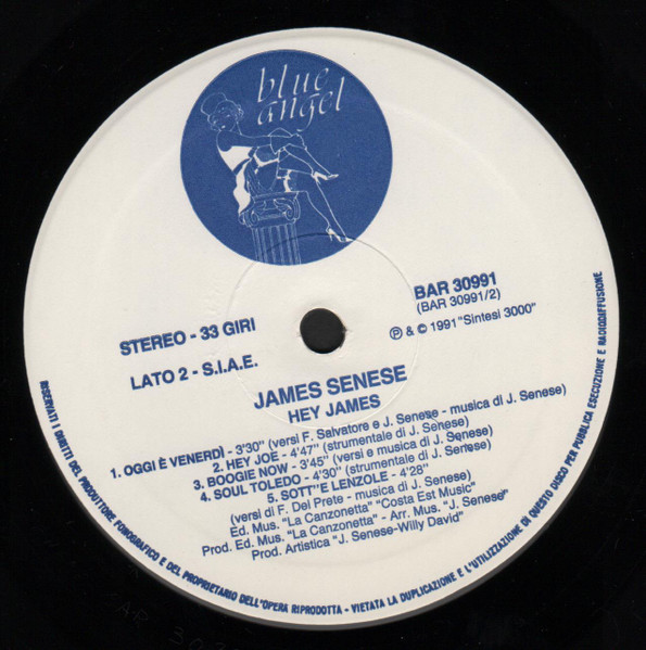 James Senese - Hey James | Blue Angel (BAR 30991) - 4 James Senese - Hey James | Blue Angel (BAR 30991) - 4