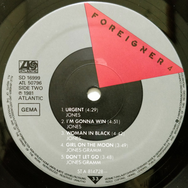 Foreigner - 4 | Atlantic (ATL 50796) - 4