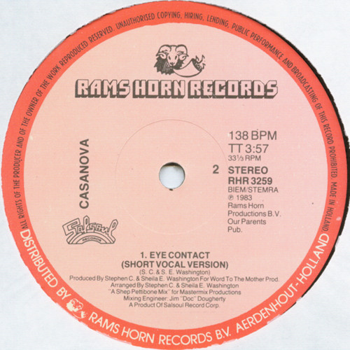 Casanova - Eye Contact | Rams Horn Records (RHR 3259)
