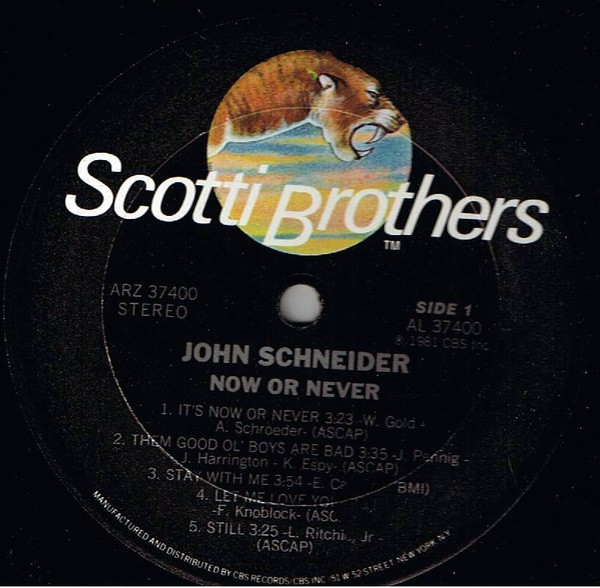 John Schneider - Now Or Never | Scotti Bros. Records (ARZ 37400) - 3 John Schneider - Now Or Never | Scotti Bros. Records (ARZ 37400) - 3