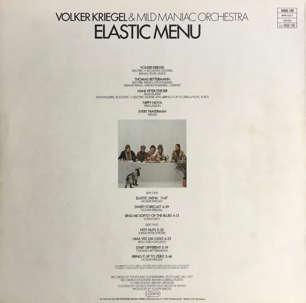 Volker Kriegel & Mild Maniac Orchestra - Elastic Menu | MPS Records (0068.180) - 2 Volker Kriegel & Mild Maniac Orchestra - Elastic Menu | MPS Records (0068.180) - 2