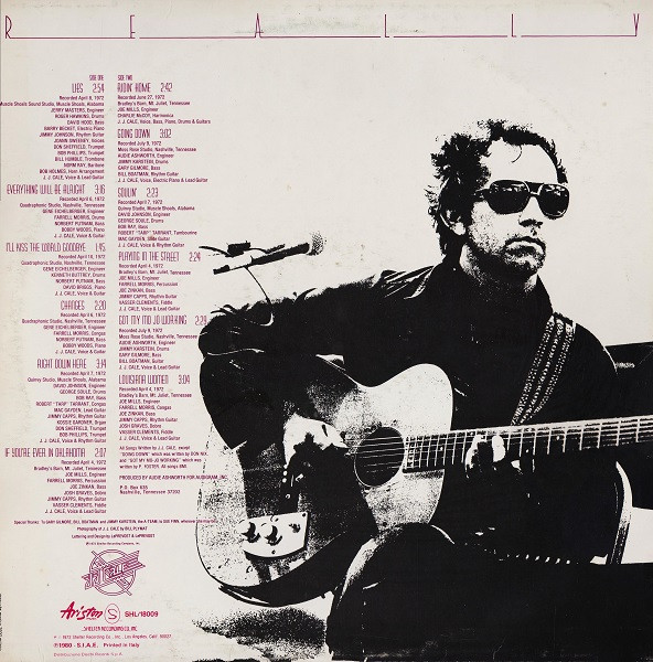 J.J. Cale - Really | Shelter Records (SHL/18009) - 2 J.J. Cale - Really | Shelter Records (SHL/18009) - 2