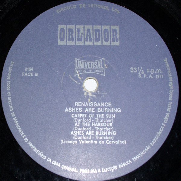 Renaissance - Ashes Are Burning | Orlador (2154) - 3