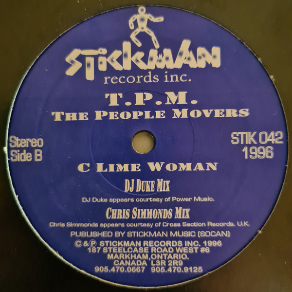 The People Movers - C Lime Woman | Stickman Records (STIK 042) - 2