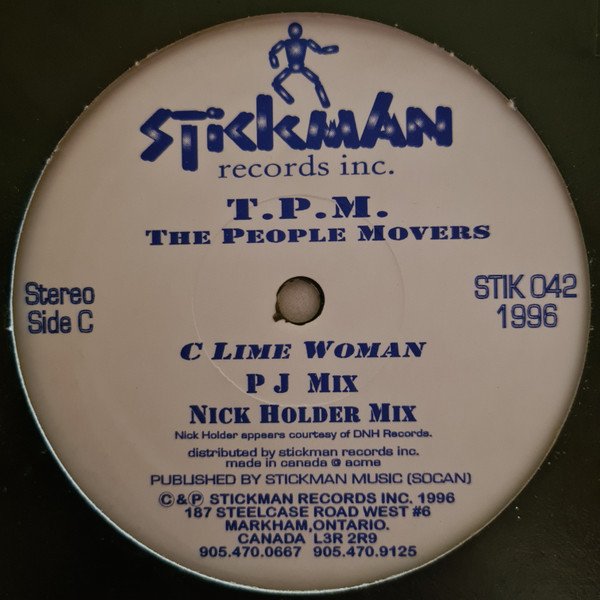 The People Movers - C Lime Woman | Stickman Records (STIK 042) - 3