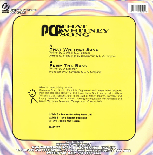 Piano City Productions - That Whitney Song | Steppin' Out Records (IAN023T) - 2